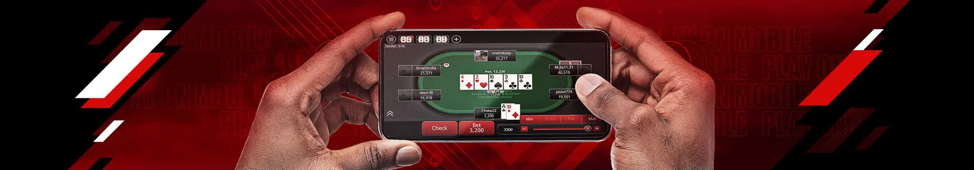 Mobiele applicatie POKERSTARS CASINO